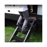 RV Step Covers,Wrap Around Camper Stair Rug,Trailer Step Carpet,23Inch Wide, Charcoal