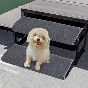 RV Step Covers Wrap Around Camper RV Step Rug Step Carpet,18 Inch Width,Gray