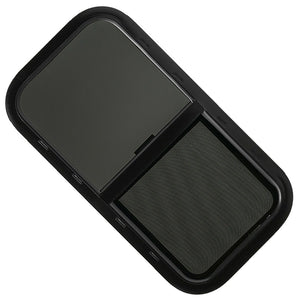 RV Murts Replacement RV Windows, 1 pieces 30"W x 15" H DOT Certification Qualified Horizontal Slide RV Windows ,1-3/4’’ Wall Thickness w/Trim Ring