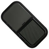RV Murts Replacement RV Windows, 1 pieces 30"W x 15" H DOT Certification Qualified Horizontal Slide RV Windows ,1-3/4’’ Wall Thickness w/Trim Ring