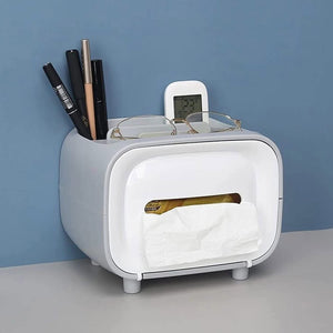 Tissue Box Covers, Tissue Holders for Facial Tissues Cube, Multi-Functional Tissue Paper Box, Space Saver, Camper Accessories for Travel Trailers