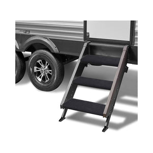RV Steps Cover, Wrap Around Camper Stair Rug,Trailer Step Carpet,18 Inch Wide ,Charcoal