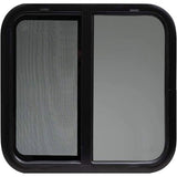RV Murts Replacement RV Windows, 24"W x 22"H DOT Certification Qualified Horizontal Slide RV Windows,1-3/4’’ Wall Thickness w/Trim Ring