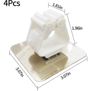 4 PCS Broom Holder Wall Mount for Camper, Tool Organizer for Trailer, RV Space Saver,Home Organization and Garage Organizer for Rake, Tool Storage