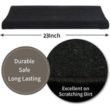 RV Step Covers,Wrap Around Camper Stair Rug,Trailer Step Carpet,23Inch Wide, Charcoal