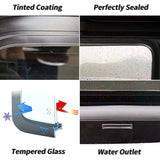 RV Murts Replacement RV Windows, 1 pieces 30"W x 15" H DOT Certification Qualified Horizontal Slide RV Windows ,1-3/4’’ Wall Thickness w/Trim Ring