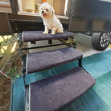 RV Step Covers Wrap Around Camper RV Step Rug Step Carpet,18 Inch Width,Gray