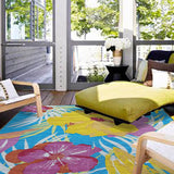 Stripes Outdoor Rugs for Patios, Outdoor Patio Rugs, Outdoor Area Rug for Patio Clearance, All Weather Outdoor Carpet for Front Porch