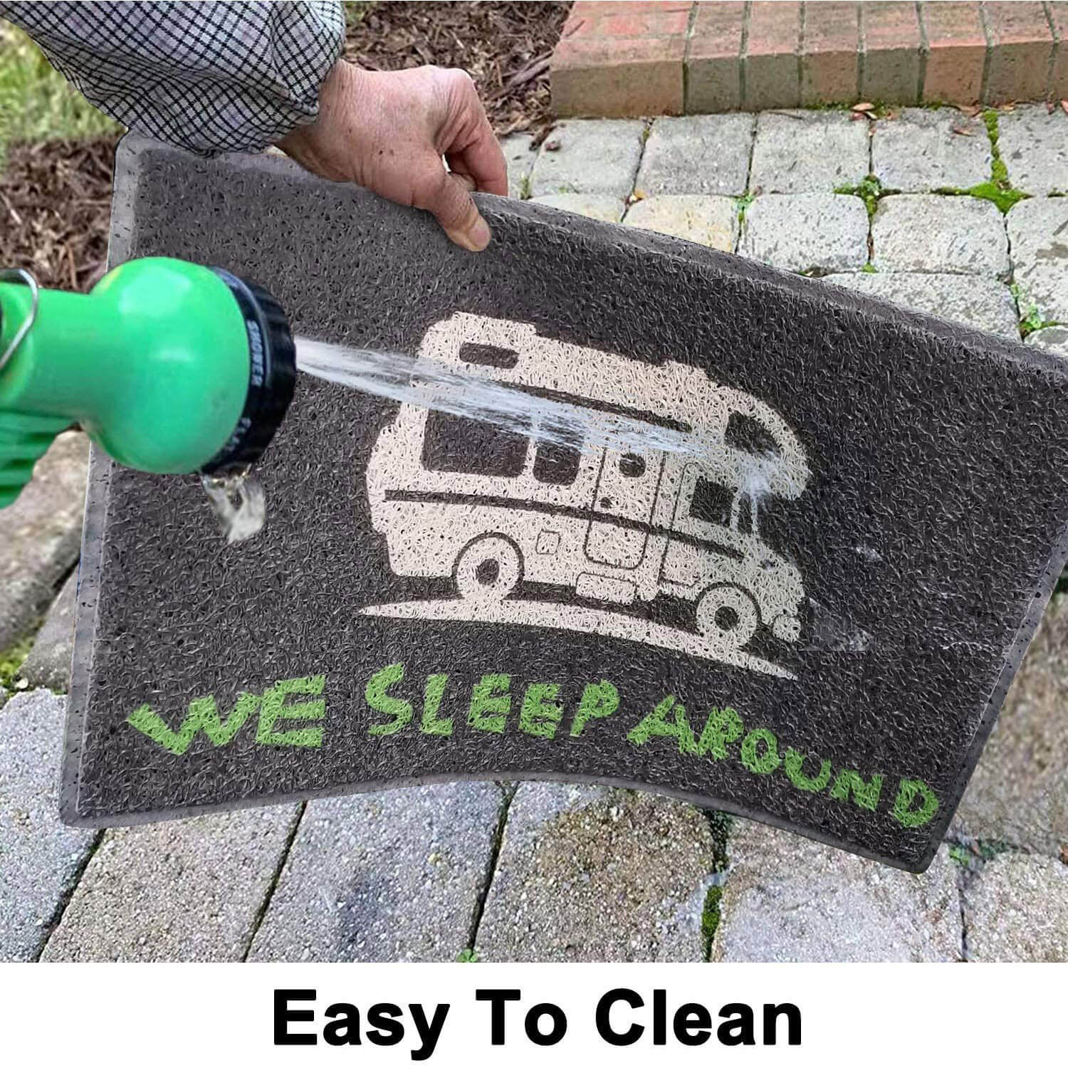 Happy Camper Funny Door Mat Rug Welcome Mat for Front Door, RV Camper – RV  murt