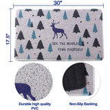 Happy Camper Funny Door Mat Rug Welcome Mat for Front Door, RV Camper Door Mat Outdoor