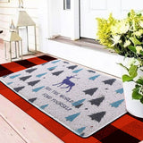 Happy Camper Funny Door Mat Rug Welcome Mat for Front Door, RV Camper Door Mat Outdoor