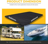 Foldable RV Sun Shade Windshield Blackout Shower Curtains Coverage RV Accessories Fits for Most RV Interior DoorWindow Oxford Materials Black(25"X16")