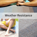 Stripes Outdoor Rugs for Patios, Outdoor Patio Rugs, Outdoor Area Rug for Patio Clearance, All Weather Outdoor Carpet for Front Porch