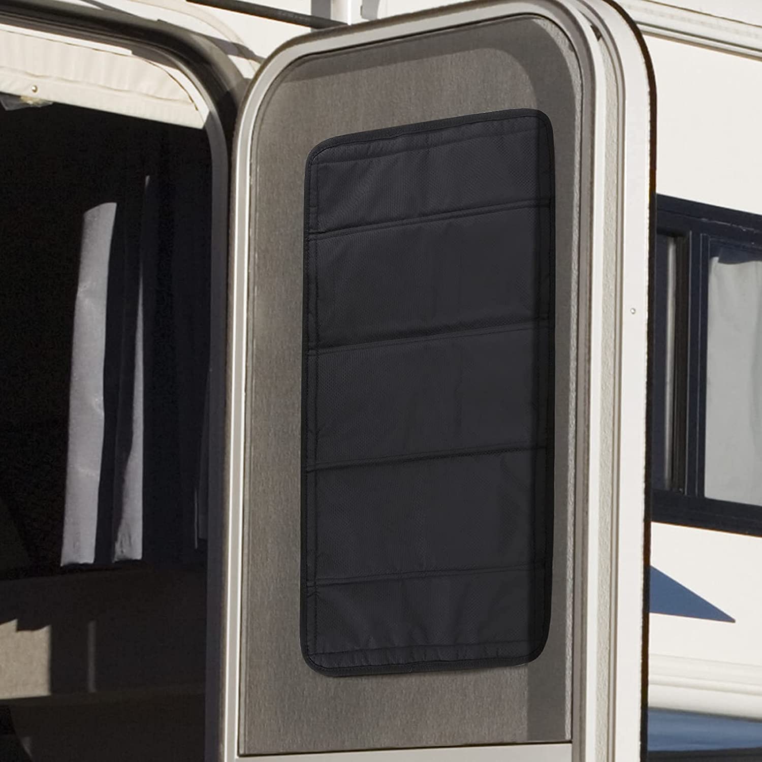 funomo RV Door Window Shade, Foldable Magnet RV Blackout Window Cover, UV  Rays Protection Camper Trailer Window Cover, Waterproof Thickened Oxford  and