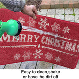 Happy Camper Funny Door Mat Rug Welcome Mat for Front Door, RV Camper Door Mat Outdoor